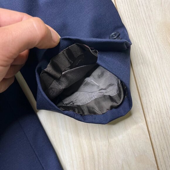 346 Brooks Brothers Mens Blue Explorer Fitzgerald Fit Sport Coat Blazer Size 42R - Picture 5 of 13